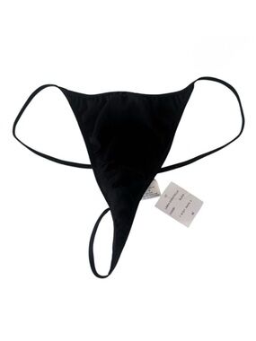 Linea Donatella String Thong in Black Size Medium